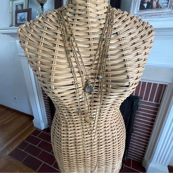 Vintage 60’s gold tone Goldette layered necklace - Picture 3 of 9